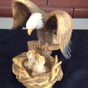 Eagle with Eaglets Figurine